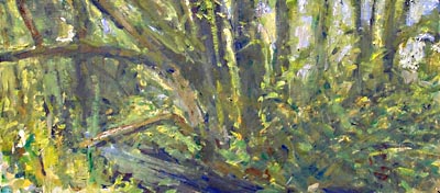 Michael Daum, Weiden an der Laugna, 2010, Eitempera auf Hartfaser, 44,0 cm x 92,0 cm